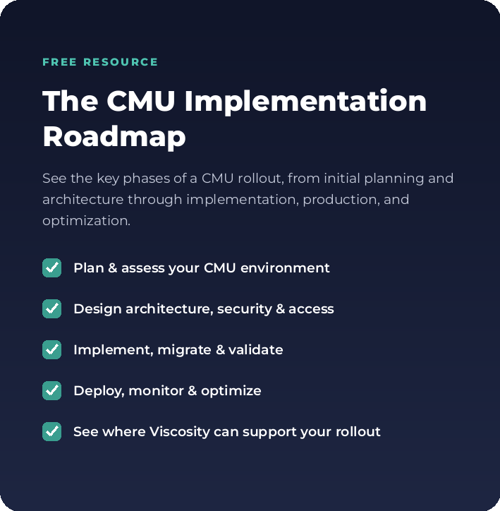 CMU_Implementation_Roadmap CMU_Implementation_Roadmap